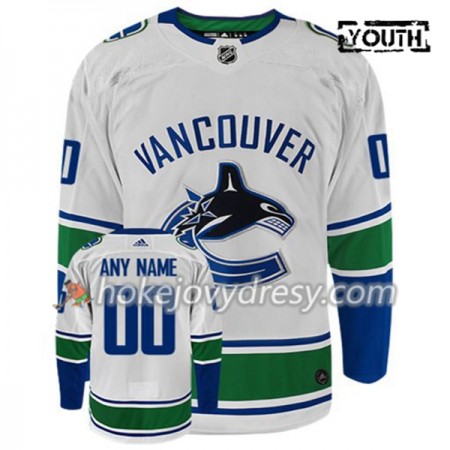 Dětské Hokejový Dres Vancouver Canucks Personalizované Adidas Bílá Authentic